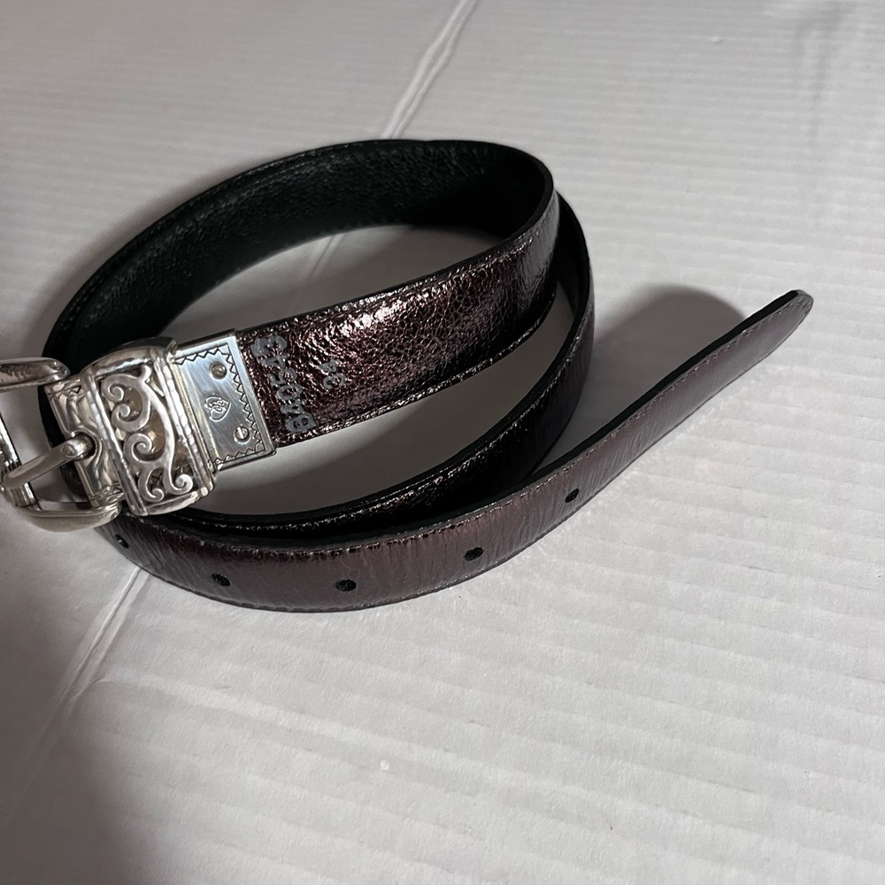 Brighton bronze silver women’s Y2K boho western belt. Size 34-38 - Picture 3 of 13
